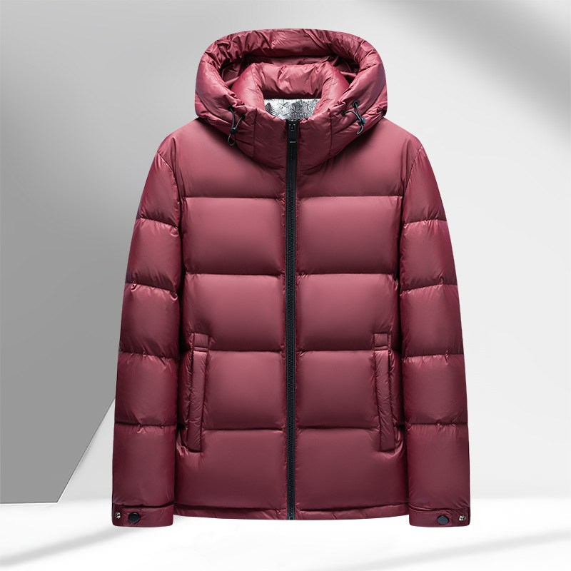 加厚立领保暖男士90白鸭绒短款外套秋冬情侣羽绒服