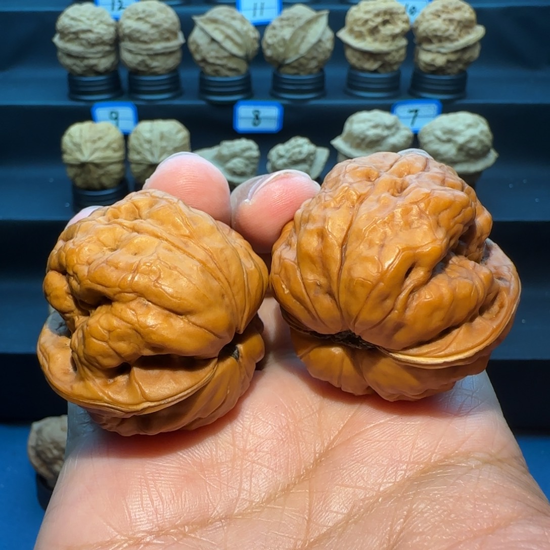 笑***！把件桃核蟾王核桃