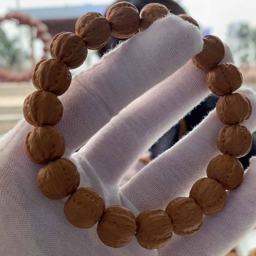 手串猴头核桃12京八棱全品无暇