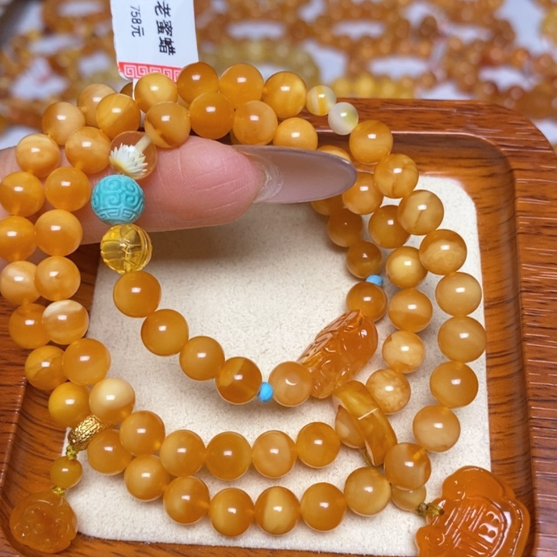 【闪购商品】未镶嵌蜜蜡手链手串