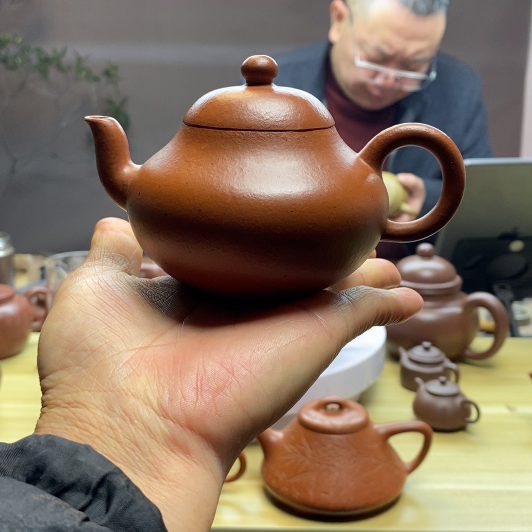 【闪购商品】朱泥茶壶梨形容量190