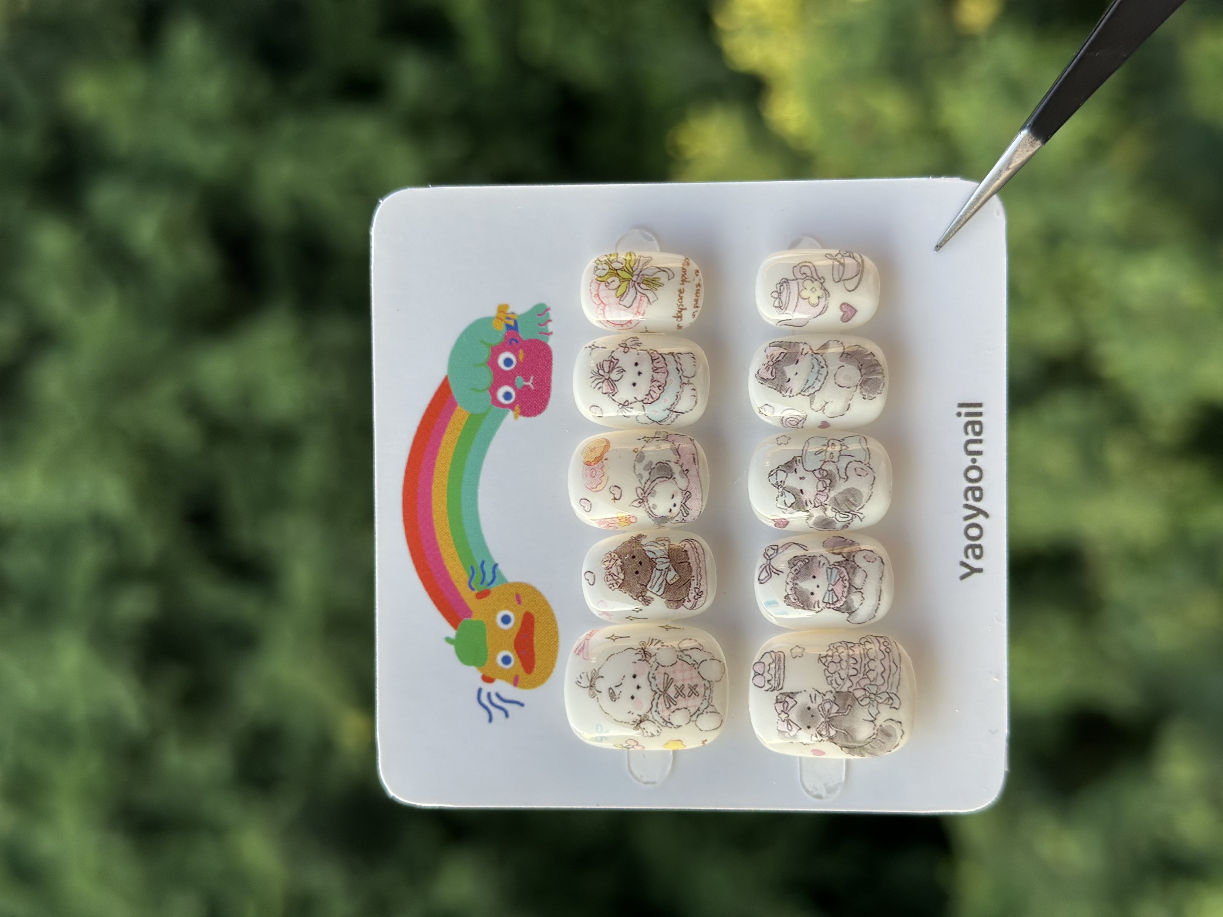 手工穿戴甲小清新超可爱甜美[不退不换]