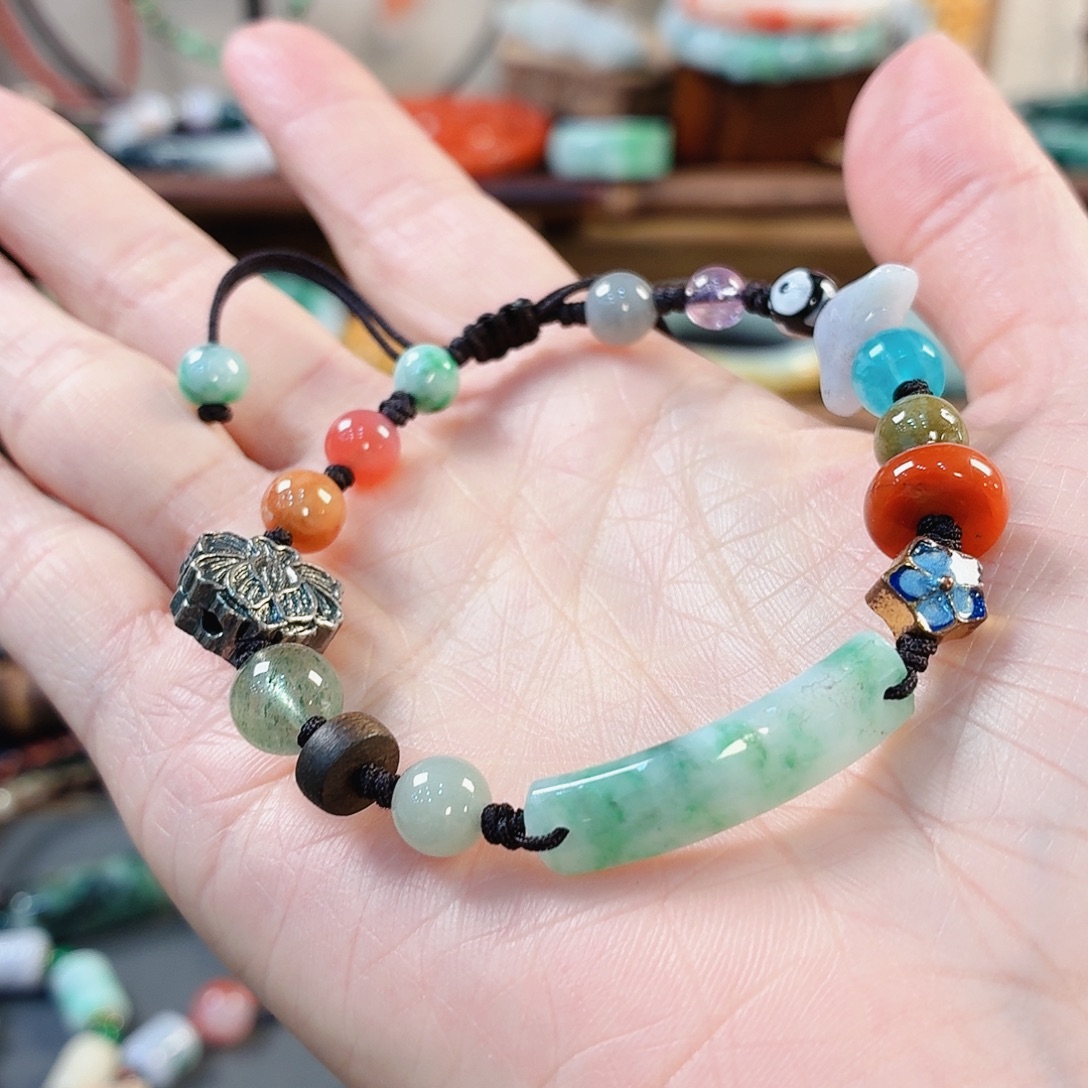 翡翠未镶嵌手链手串