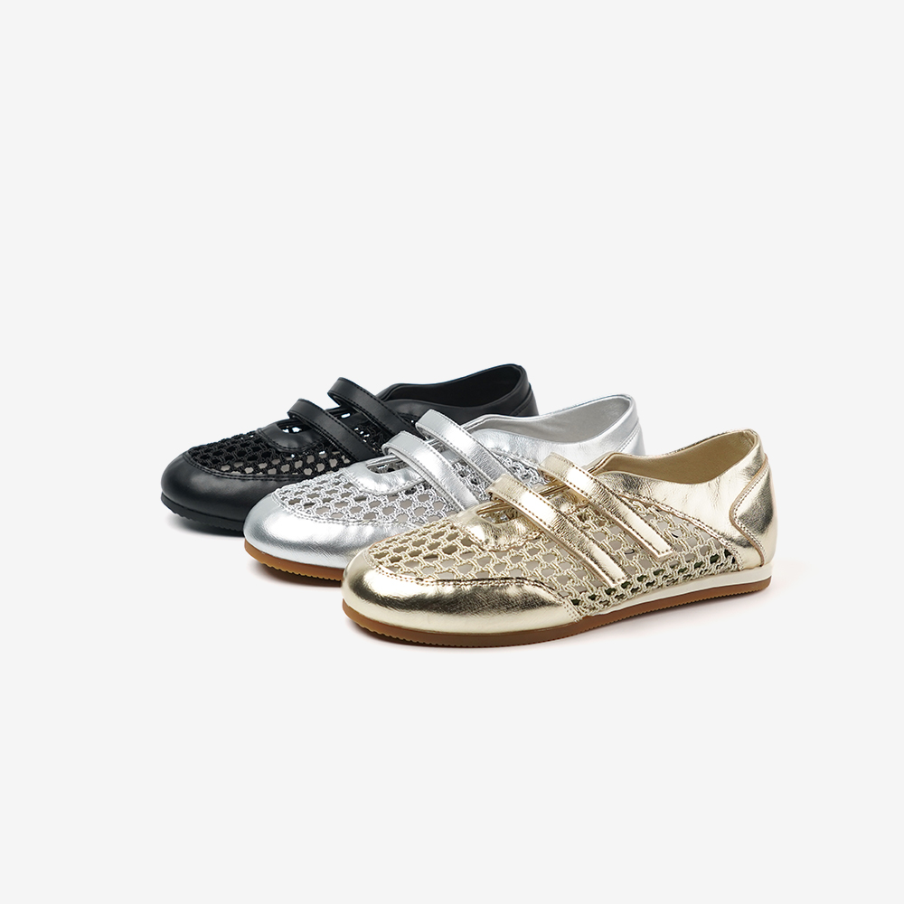 百思图2025夏季新款时尚潮流个面透气平底玛丽珍女鞋I7230BQ5