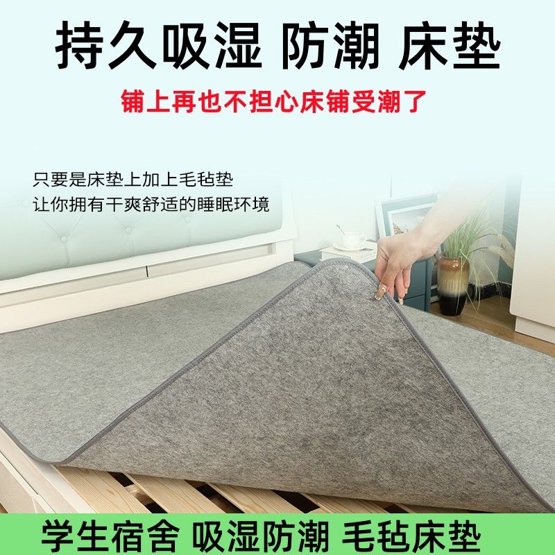 床垫睡垫防潮垫学生宿舍专用吸湿床防湿防霉榻榻米隔湿毛毡垫子