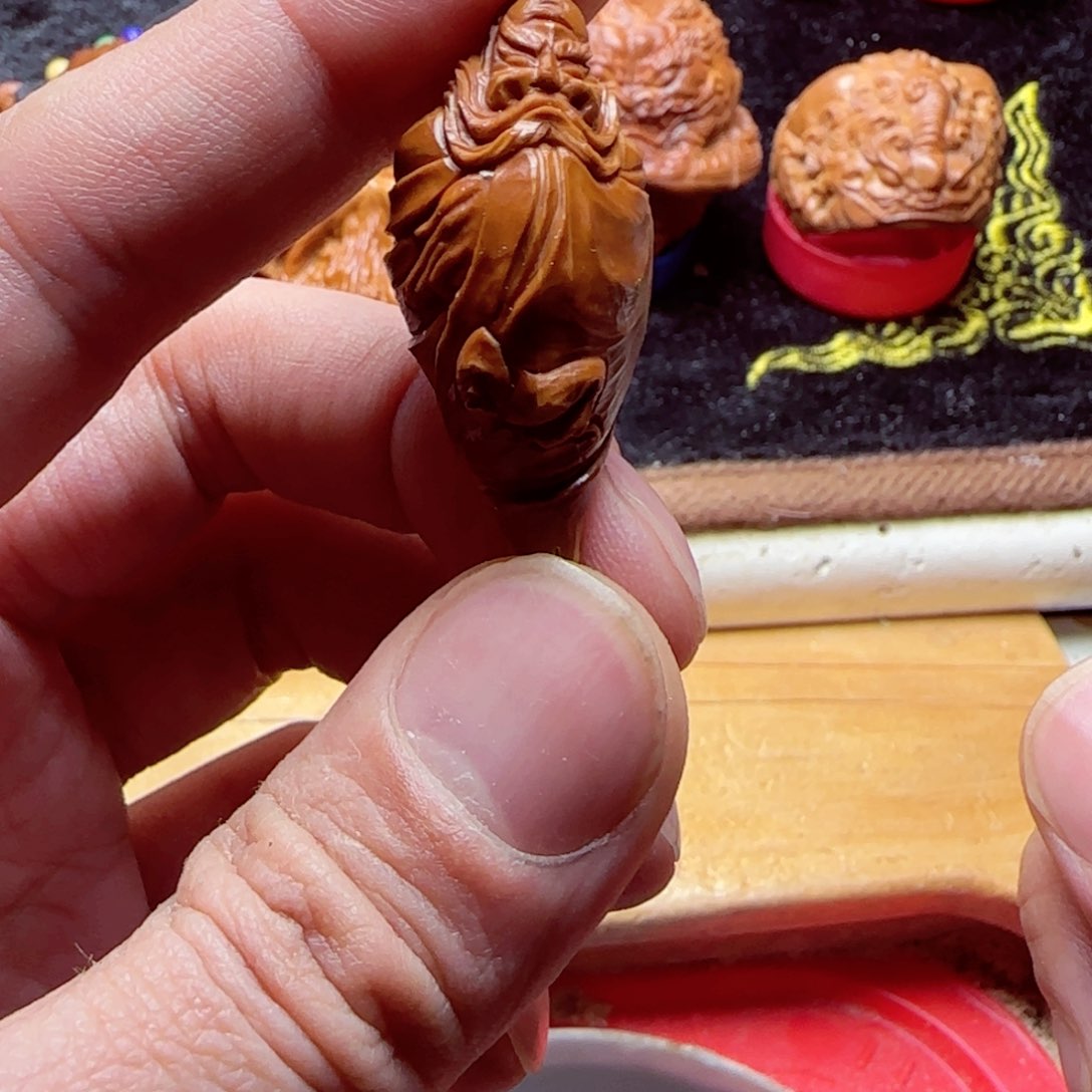 橄榄核雕刻钟馗纯手工秒下