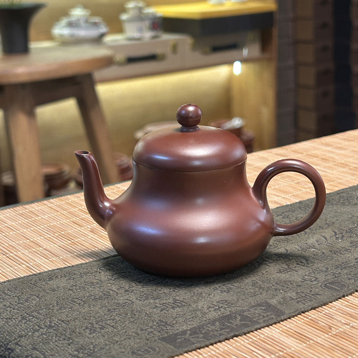 【思婷壶】潮州老朱泥薄胎全手工手拉壶紫砂壶功夫茶泡茶器具