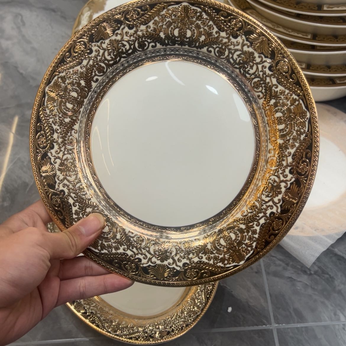 【闪购商品】瓷片9寸平盘两个一单打包价