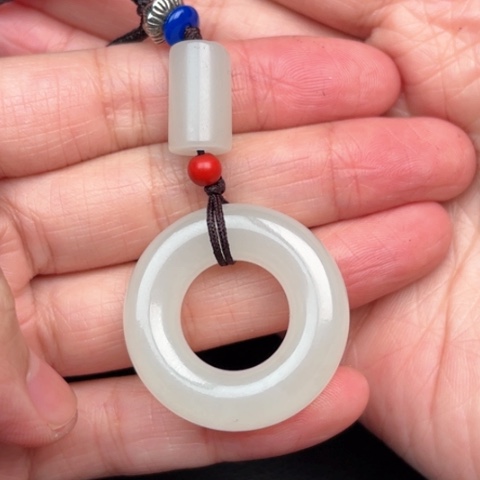 和田玉挂件未镶嵌俊*