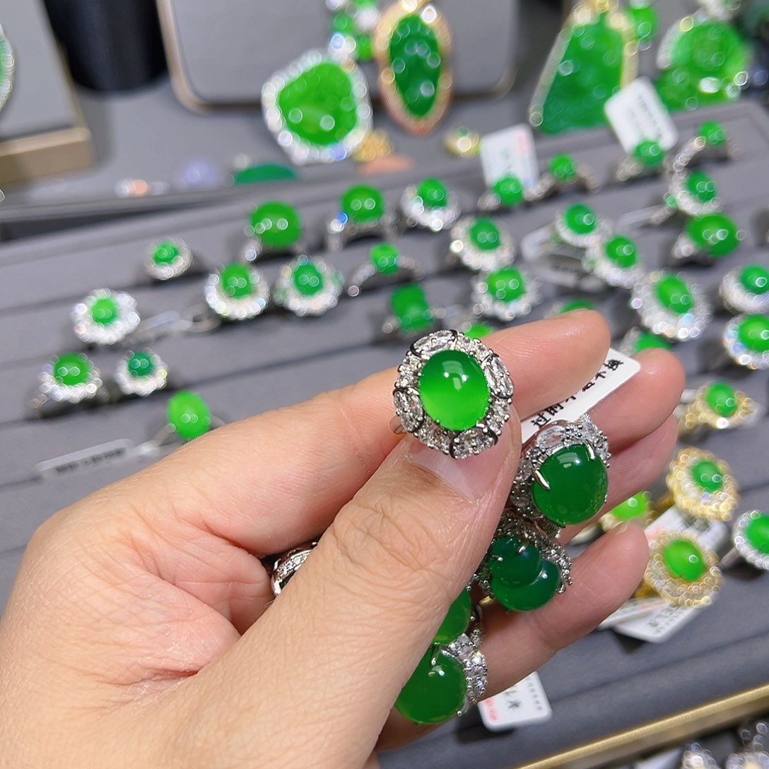 玛瑙/玉髓合金戒指