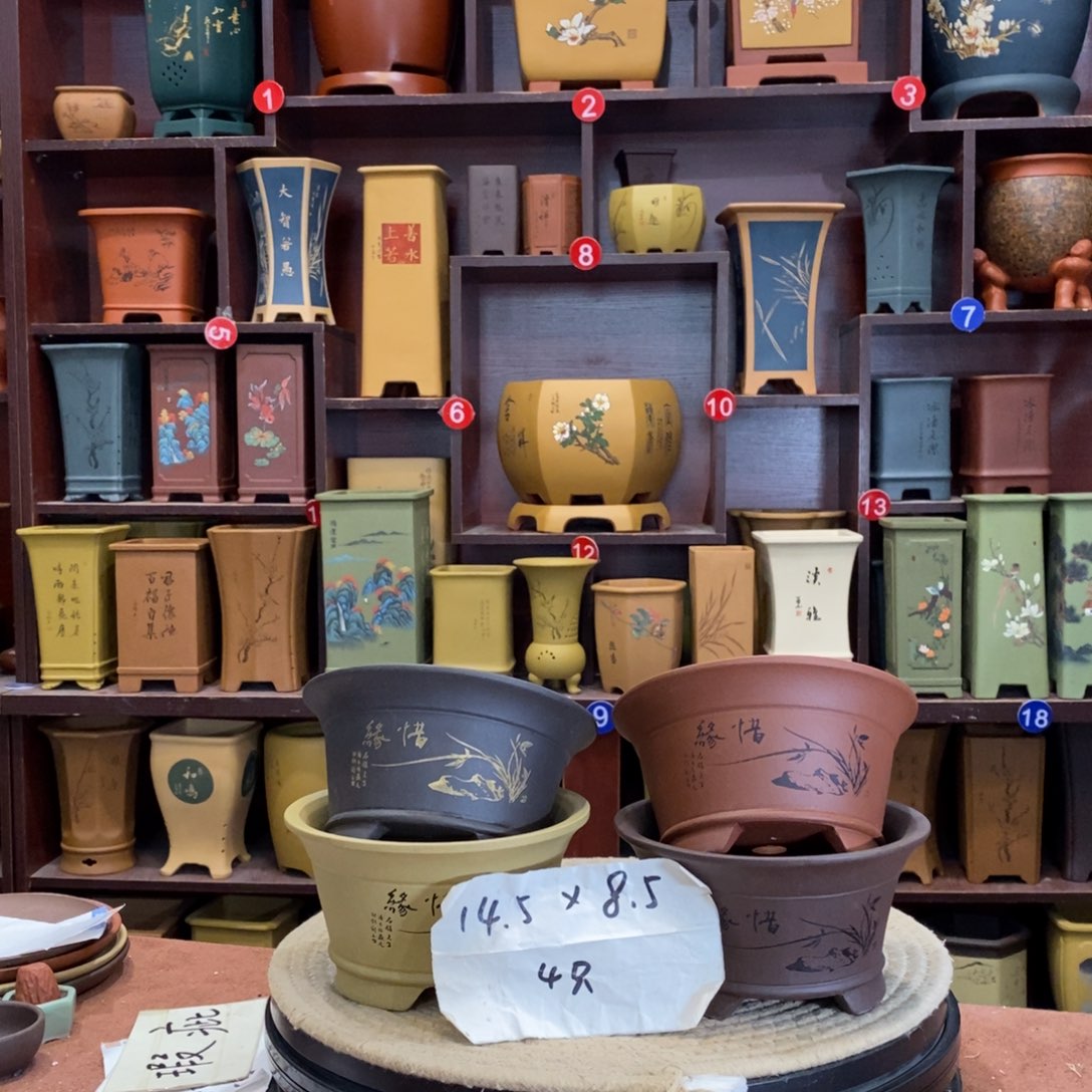 紫砂花盆紫砂花盆