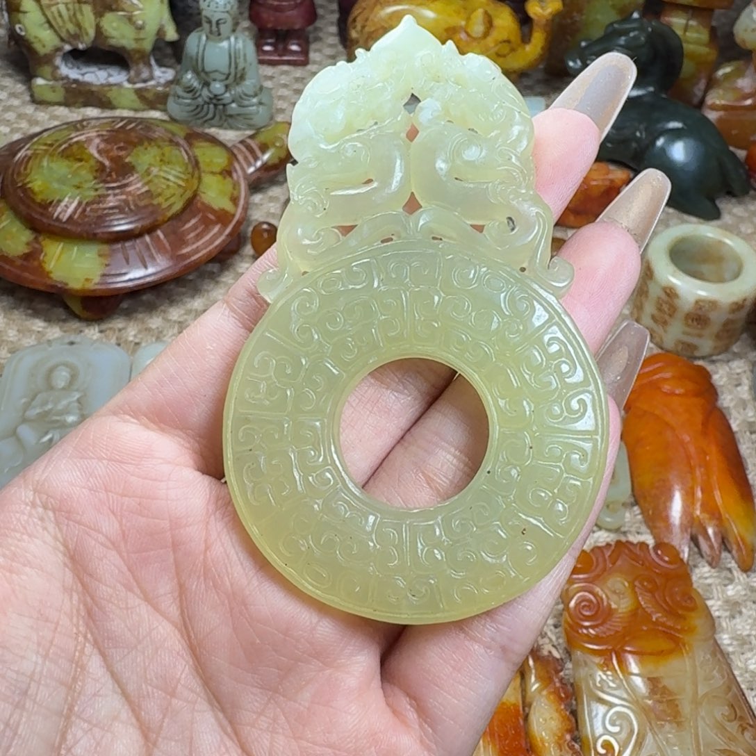 吊坠白玉菩提挂件