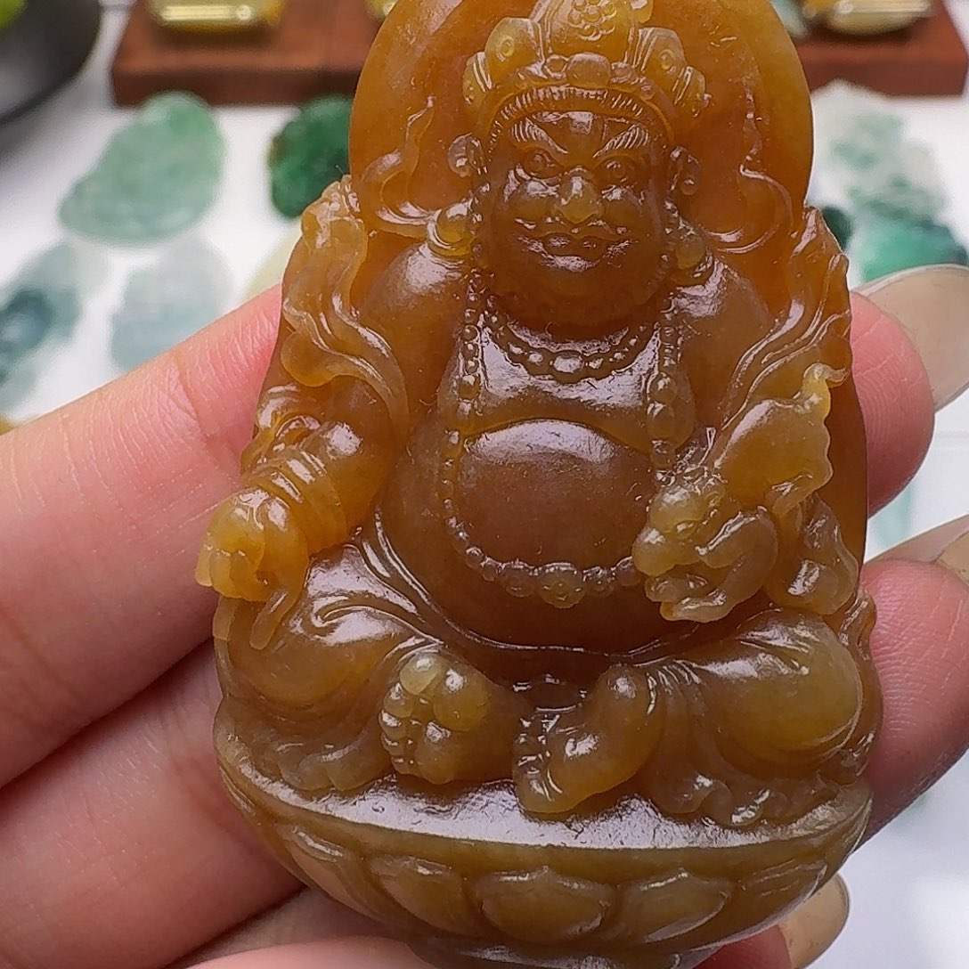 胖***爺未镶嵌定制翡翠毛货