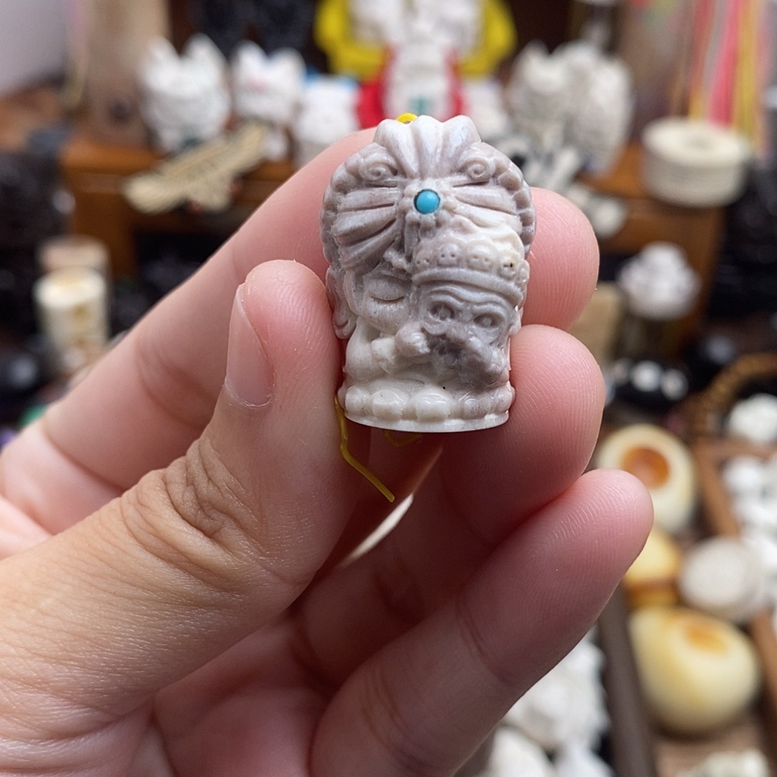 鹿骨把件c10小扎基拉姆