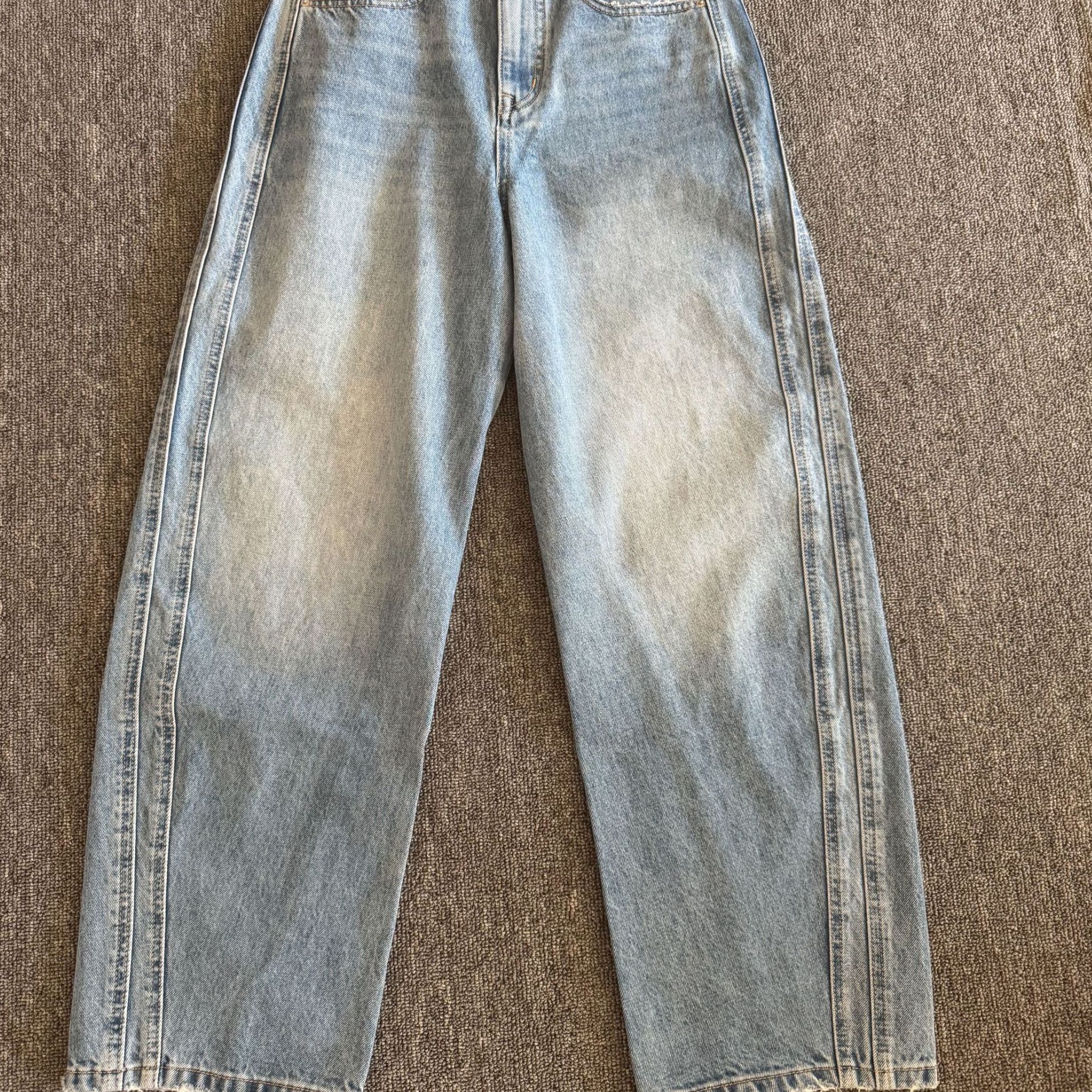 2025年新款花匣子老爹镰刀裤女