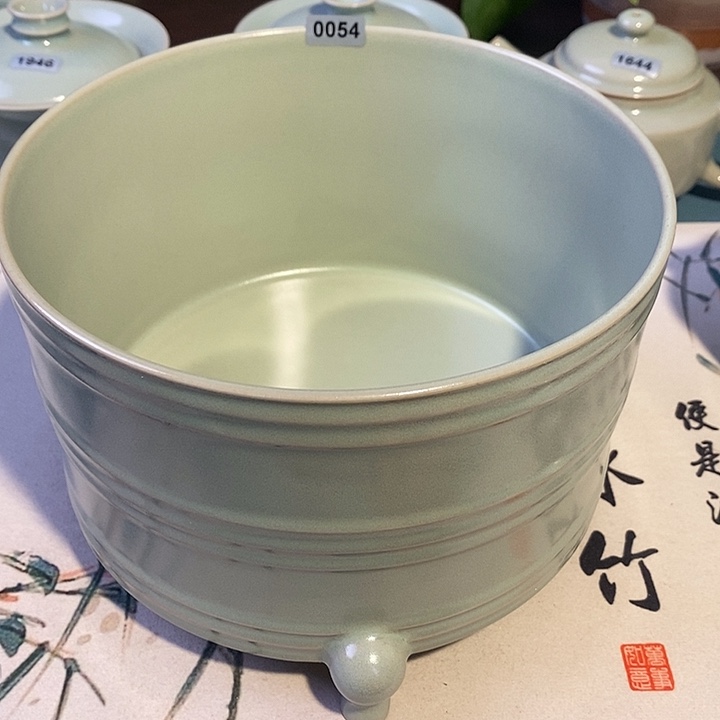 *****汝瓷0054 青鸾汝瓷矿石釉