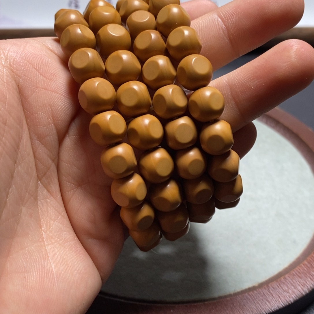 猴头核桃手串反油六方9