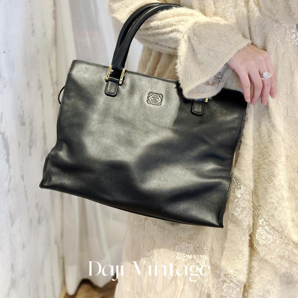 大吉中古/Loewe罗意威黑金托特手提包