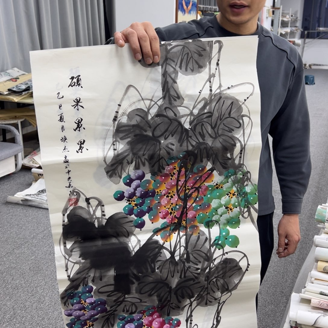 国画纯手绘字画宣纸