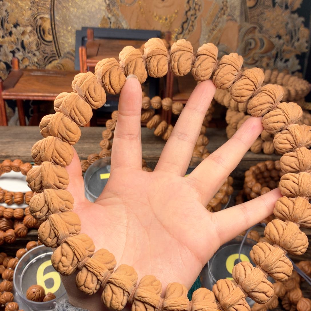 桃核手串张*30矮桩霸王龙25颗