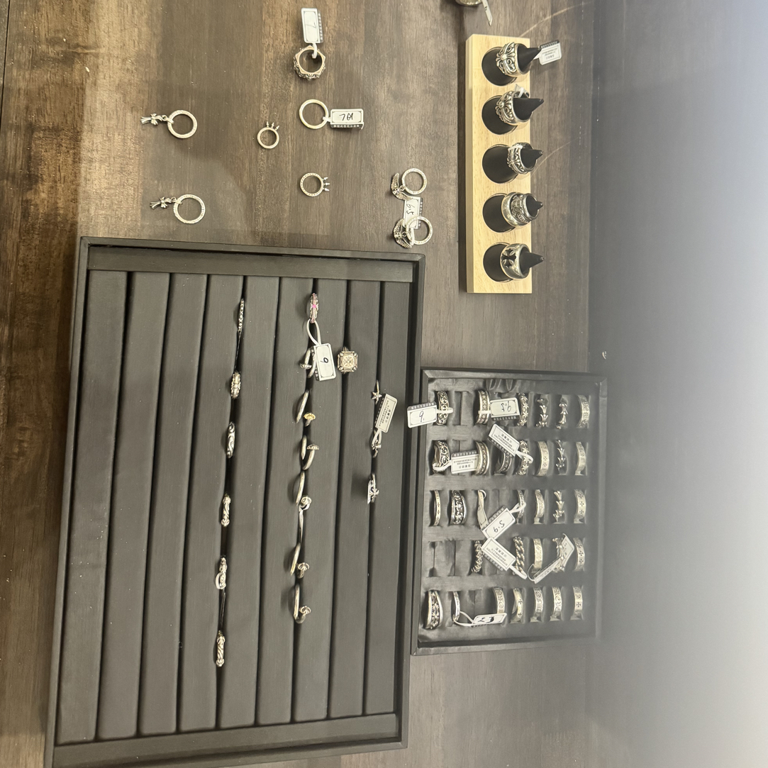 925银戒指 克罗心银戒指 购买回收后台联系客服