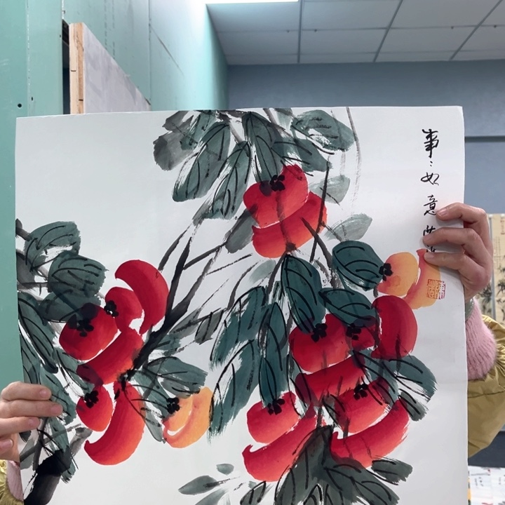 国画我的心好痛啊我的心真的好痛啊好