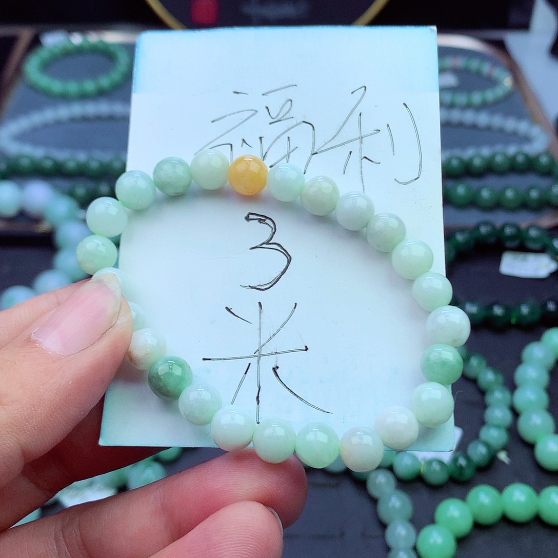 翡翠未镶嵌毛衣链