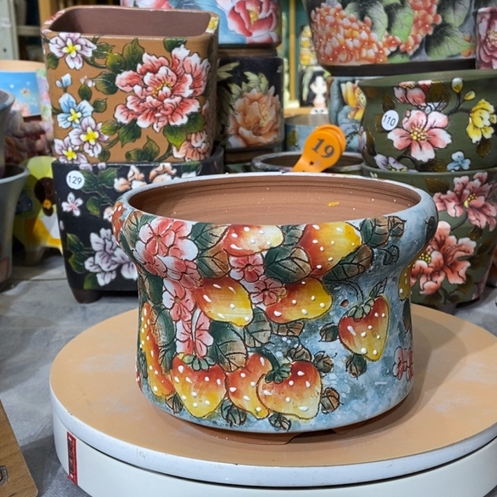 红陶景德镇艺术手绘作品