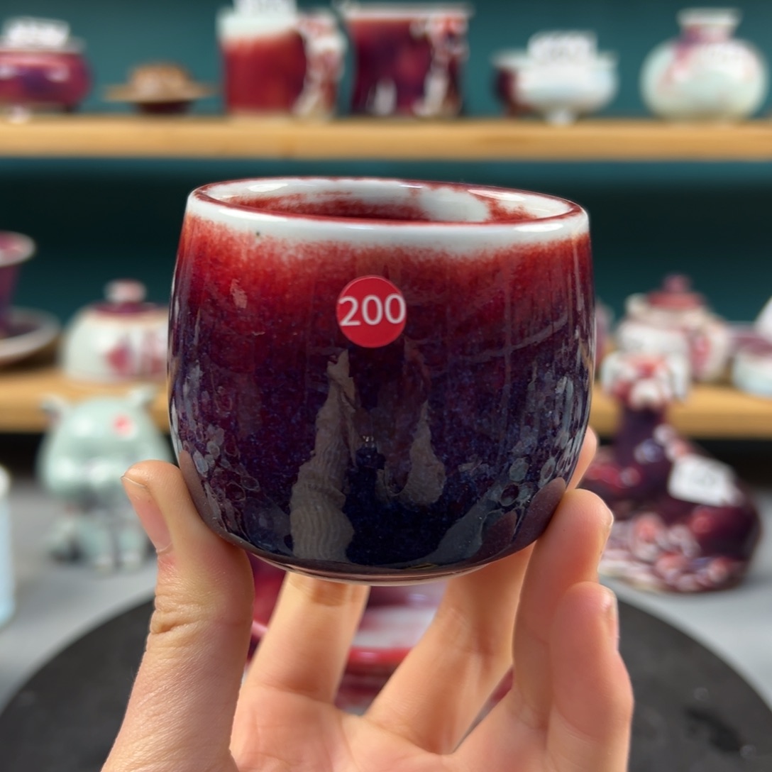 瓷片微瑕主人杯纯手工