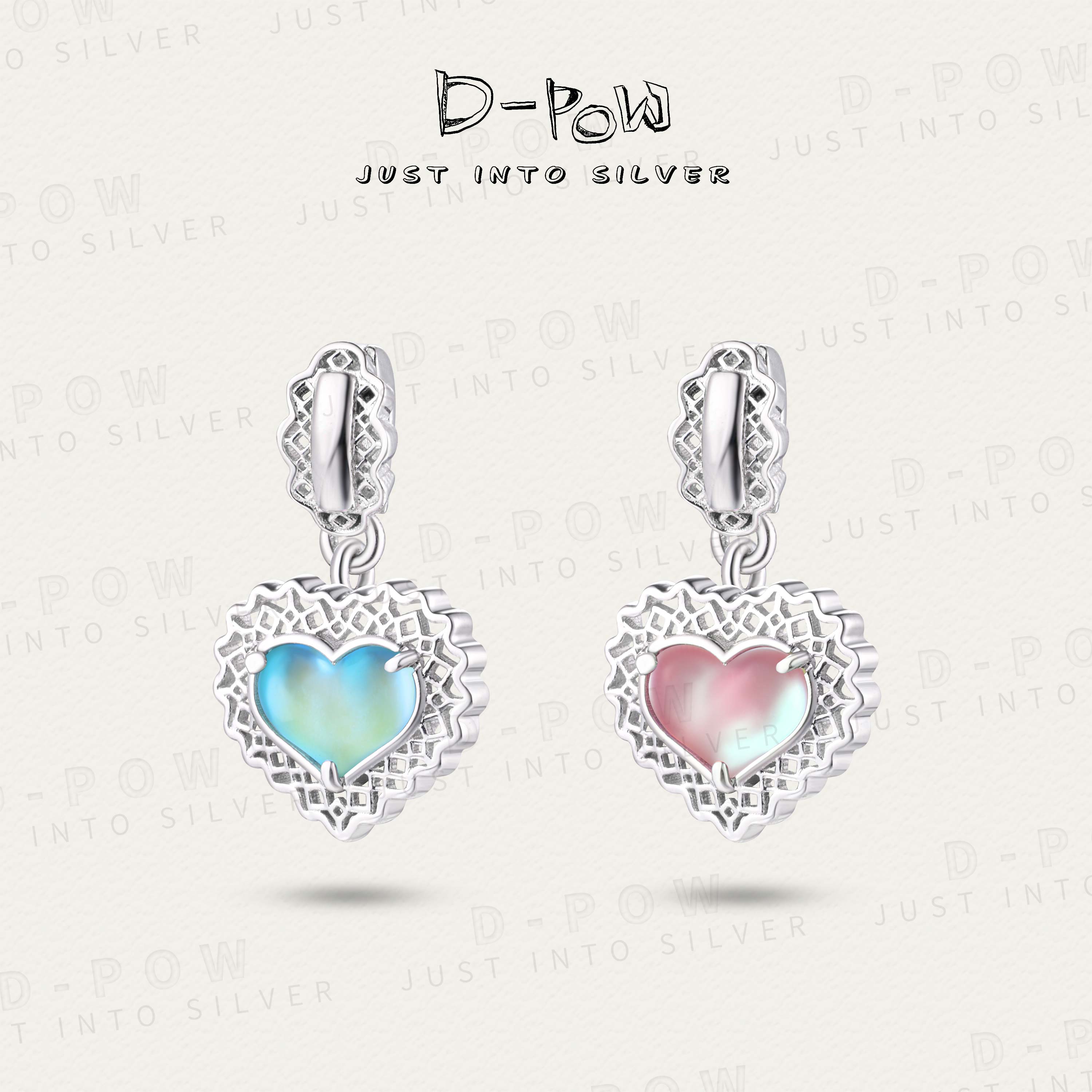 灯小炮 吊坠925银合成锆石 人鱼蕾丝小冰桃吊坠（9500）轻奢时尚