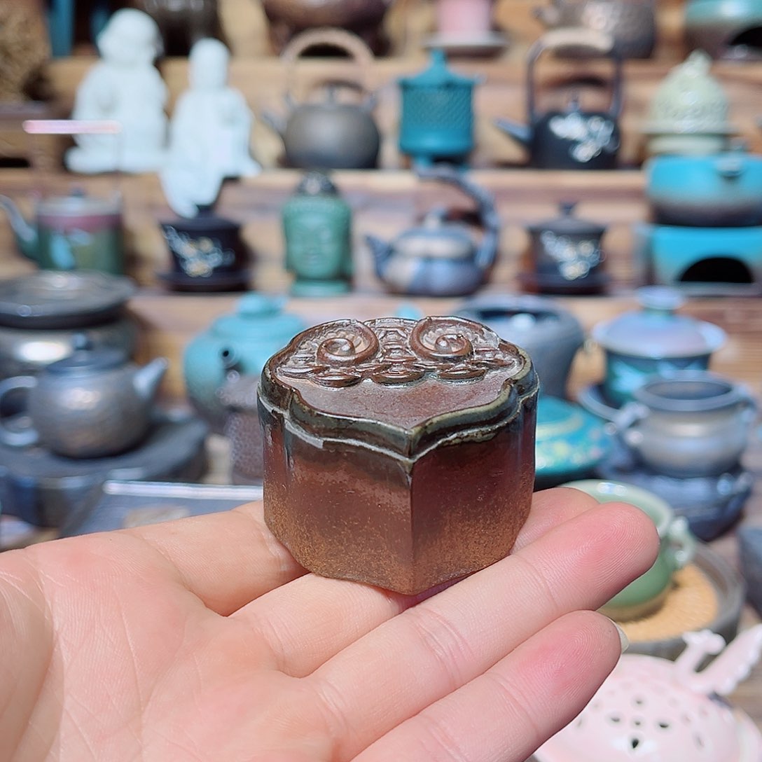 陶瓷香炉茶具摆件