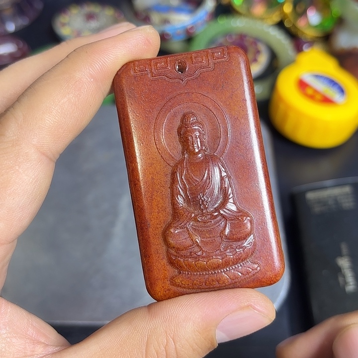 把件白玉菩提一个