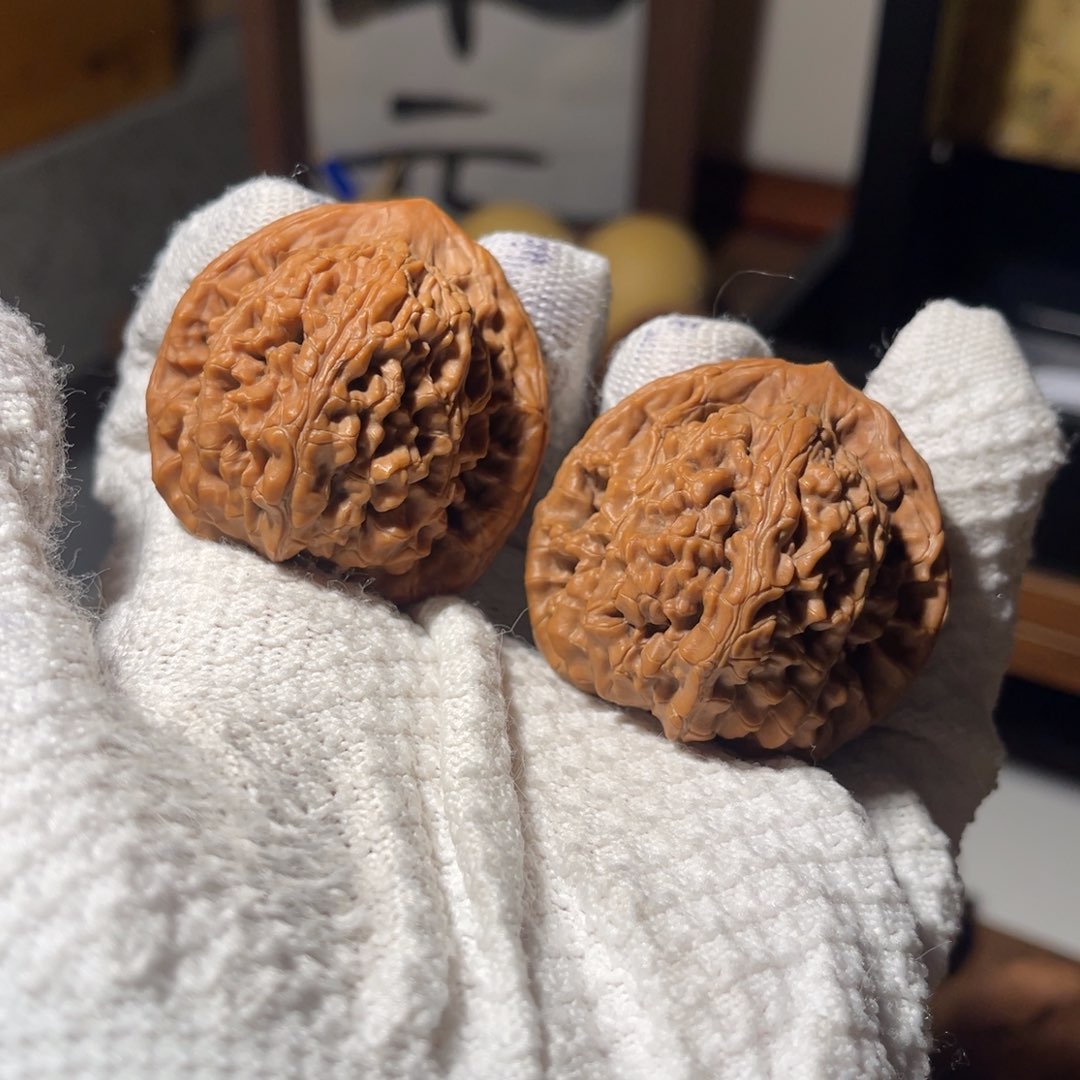 文玩核桃把件42望月，全品，不退换