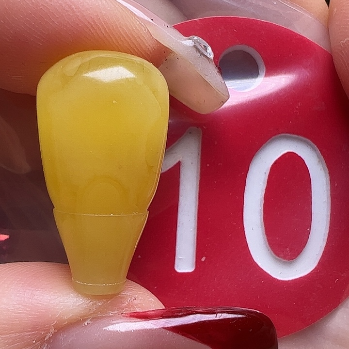 蜜蜡未镶嵌珠宝奇石微花粉11mm三通