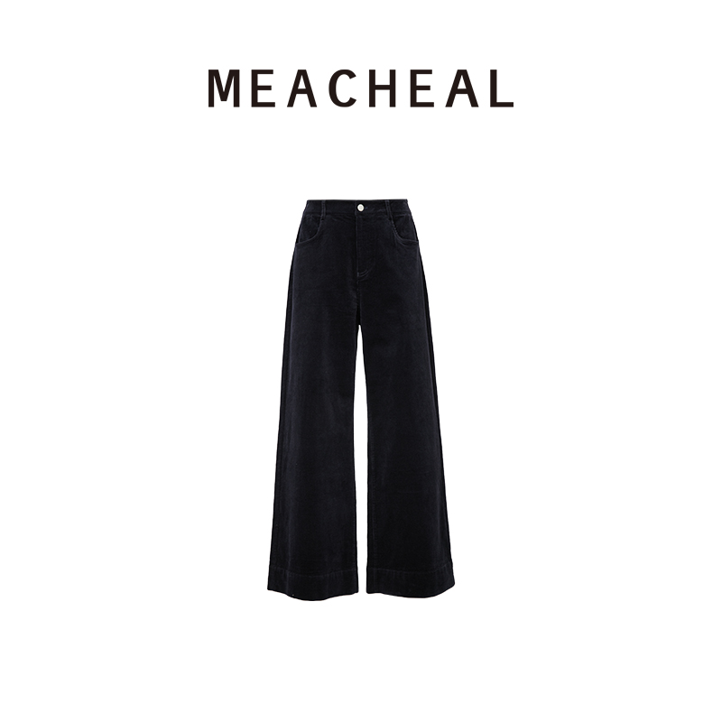 MEACHEAL米茜尔卡其/杏色/灰/藏青阔腿裤961466615054