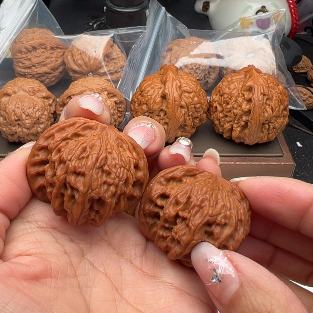 文玩核桃把件磨盘41