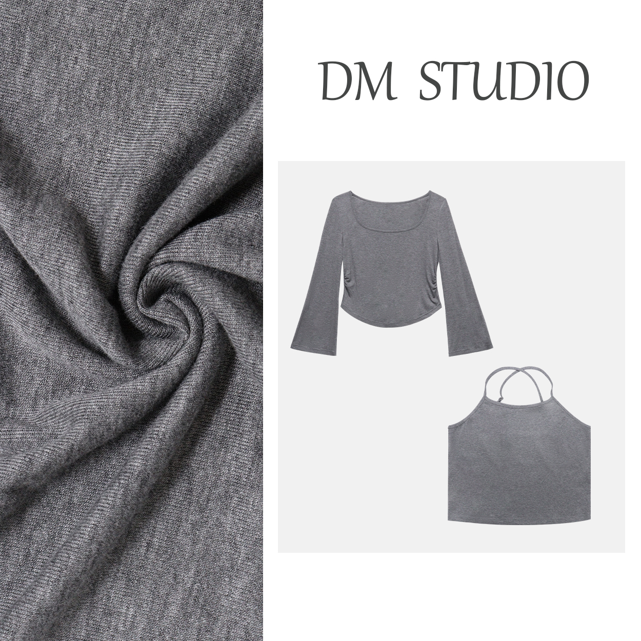 【千禧艺术】蛋妹观与大码女装微胖mm秋季显瘦套装DM32146/DM3214