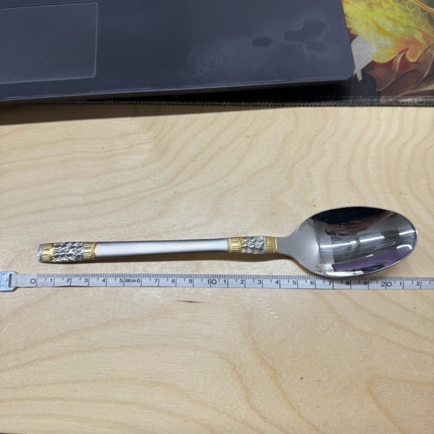 【A51】不锈钢带纹路饭勺