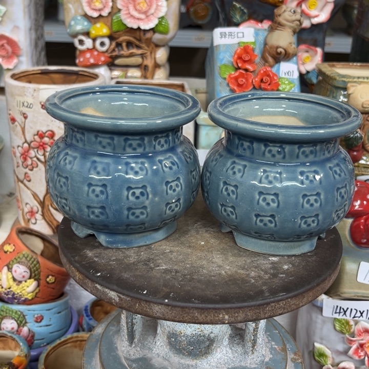 紫砂花盆粗陶材质多肉花盆