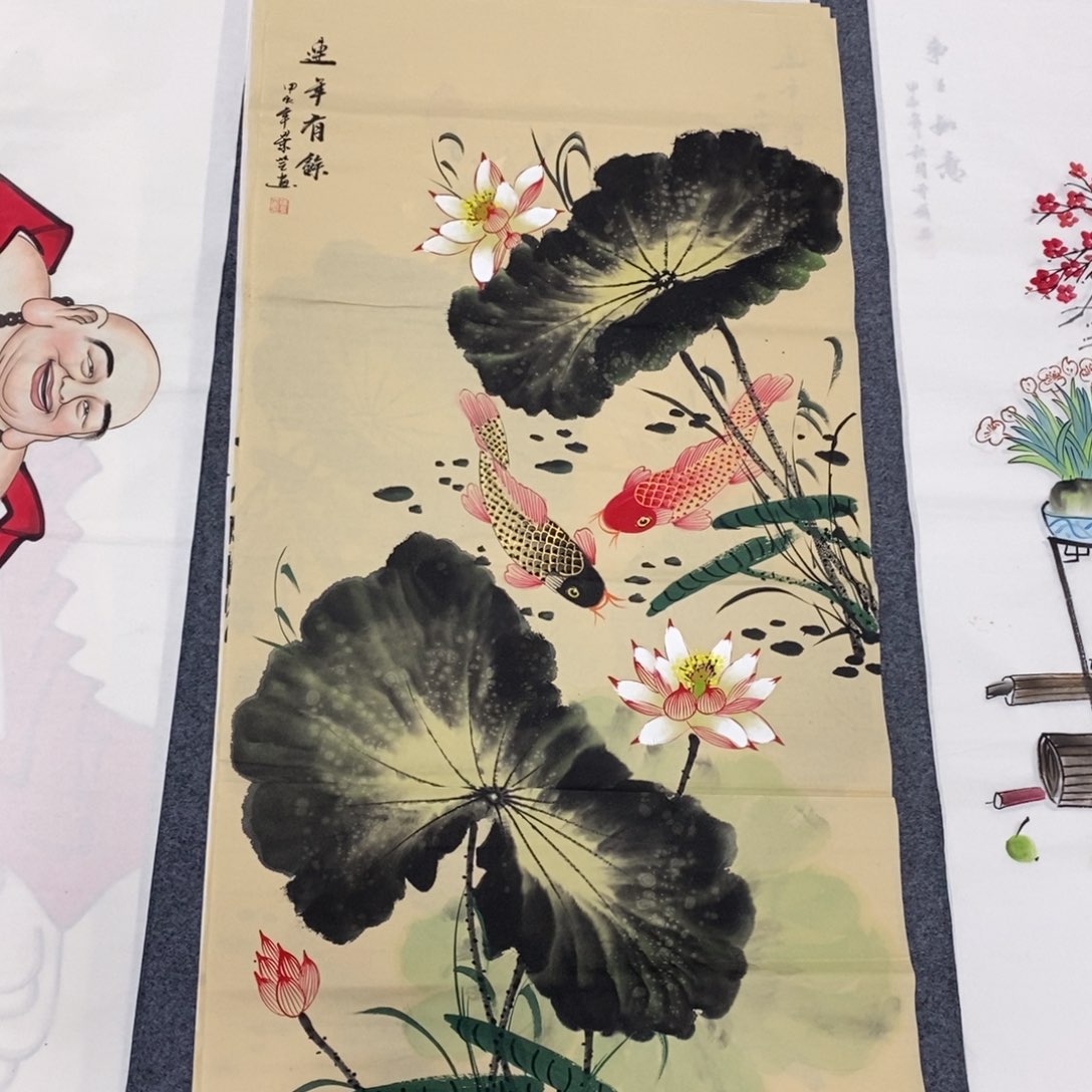 国画尺寸140✖️70四尺手绘画画画