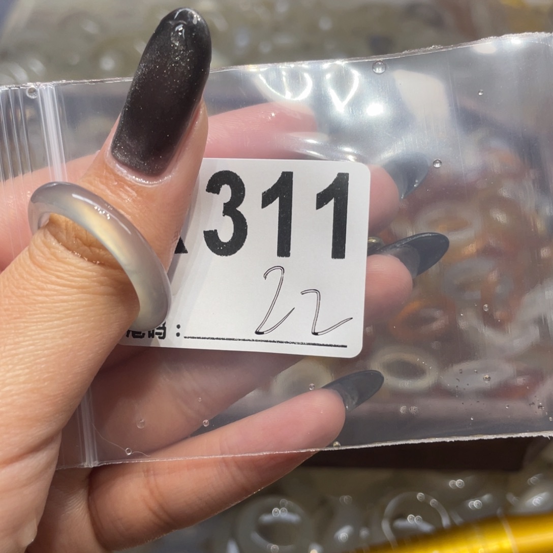 玛瑙/玉髓未镶嵌戒指311