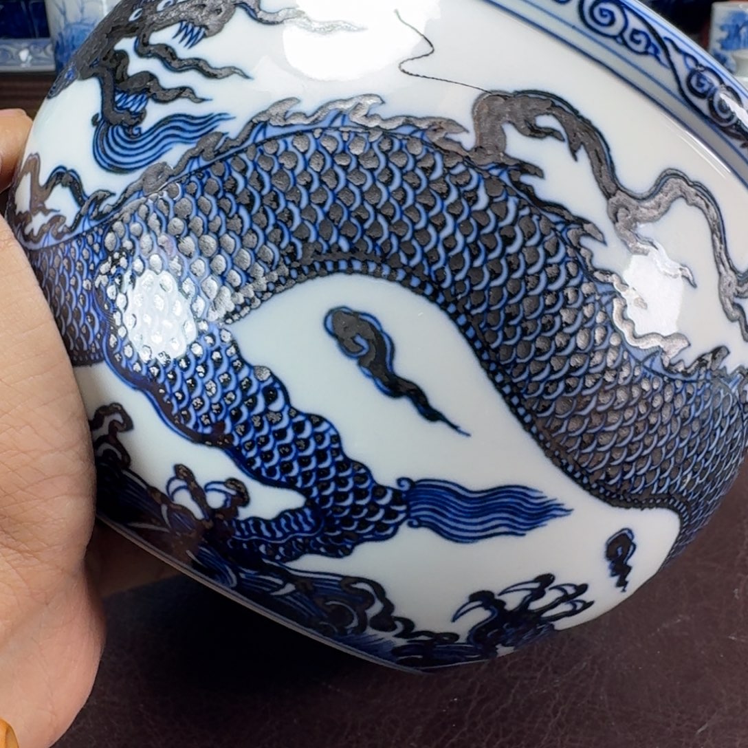 淡***风瓷片当代景德镇陶瓷手绘茶具