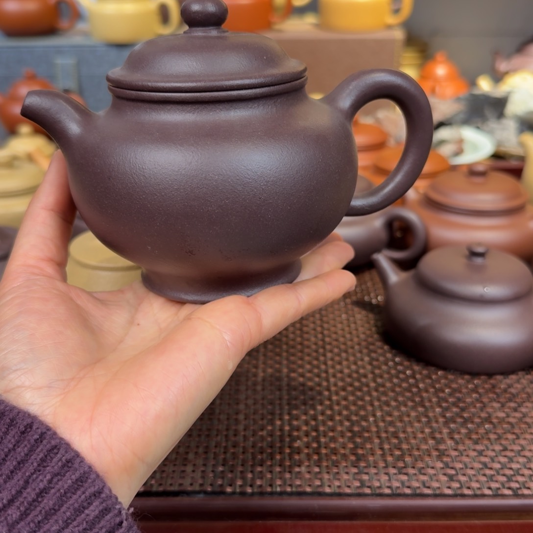 紫泥茶壶天青400毫升左右