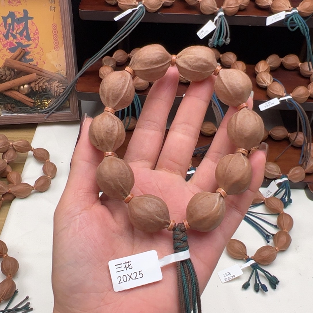 风***淡手串/手链橄榄核梅林铁核手串/20X25