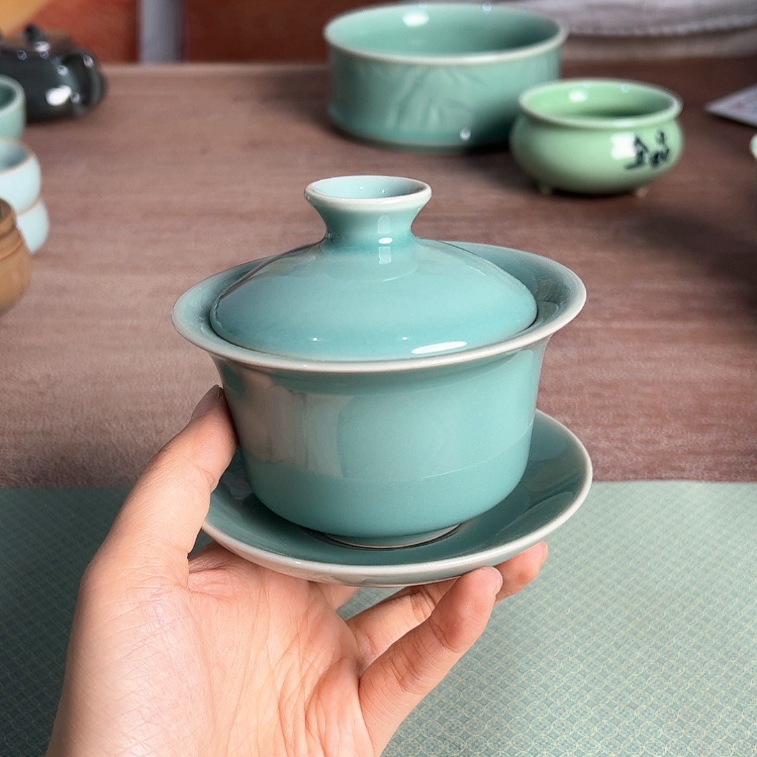 云间青瓷龙泉小米茶器