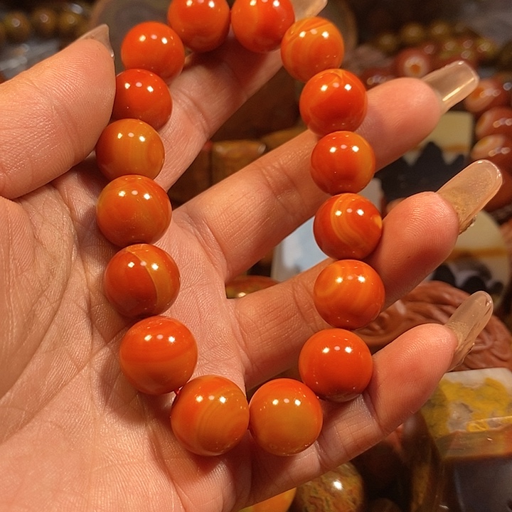 玛瑙/玉髓手链未镶嵌乐*呵