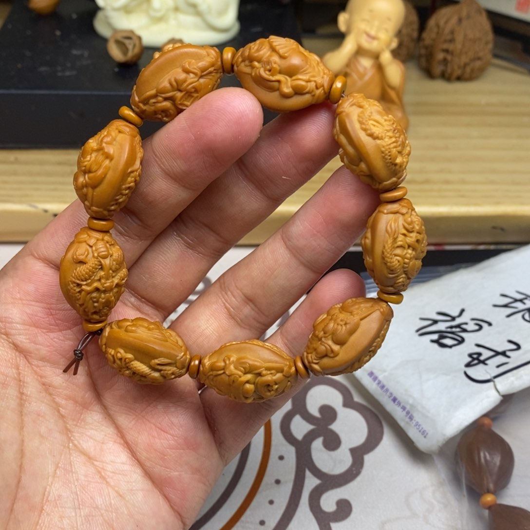 橄榄核手串/手链橄榄核雕刻工艺宇