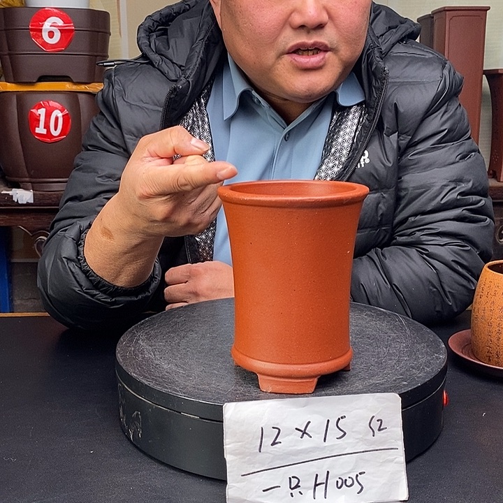 紫砂花盆货号一只h005