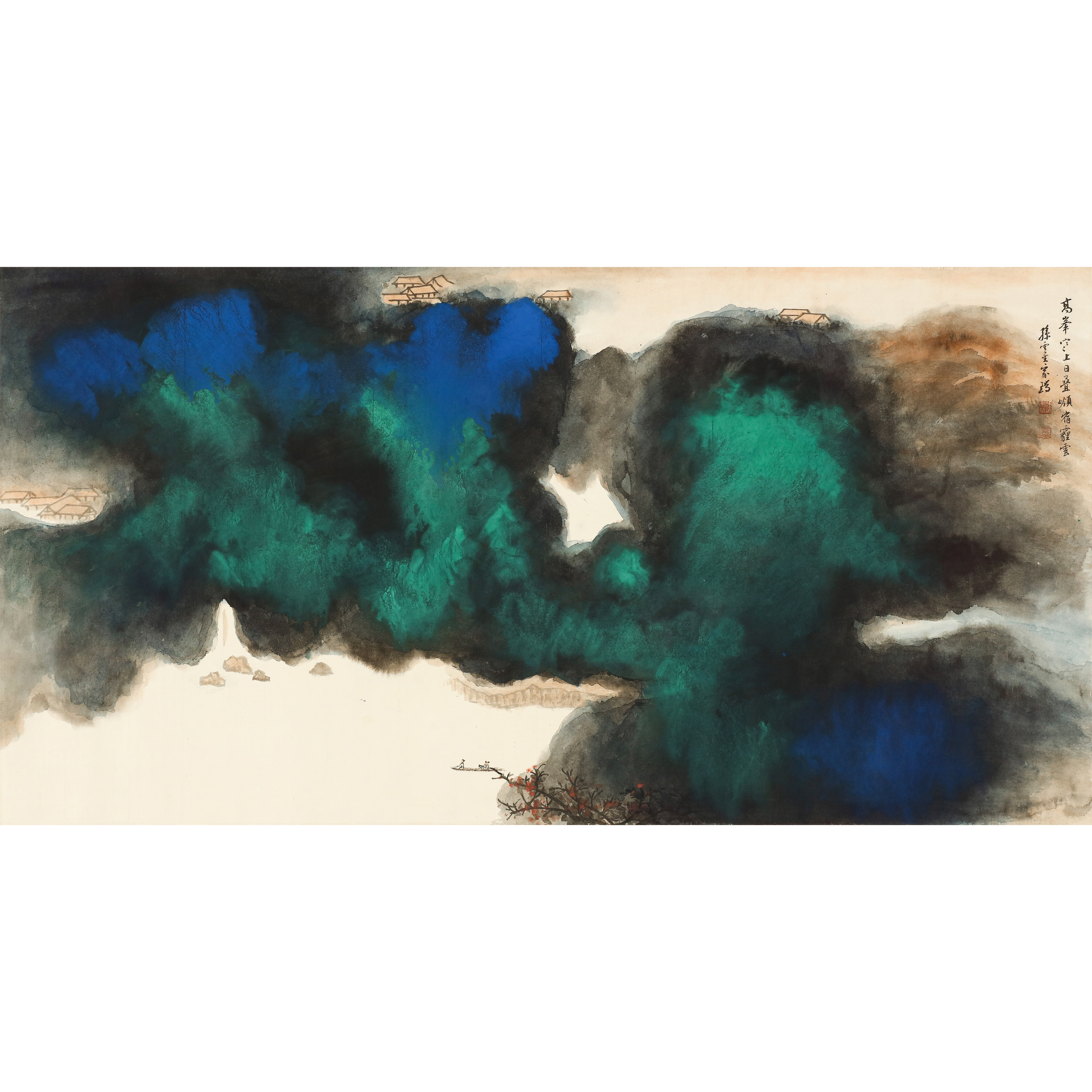 23、孙云生 泼彩山水【煦风53拍卖】