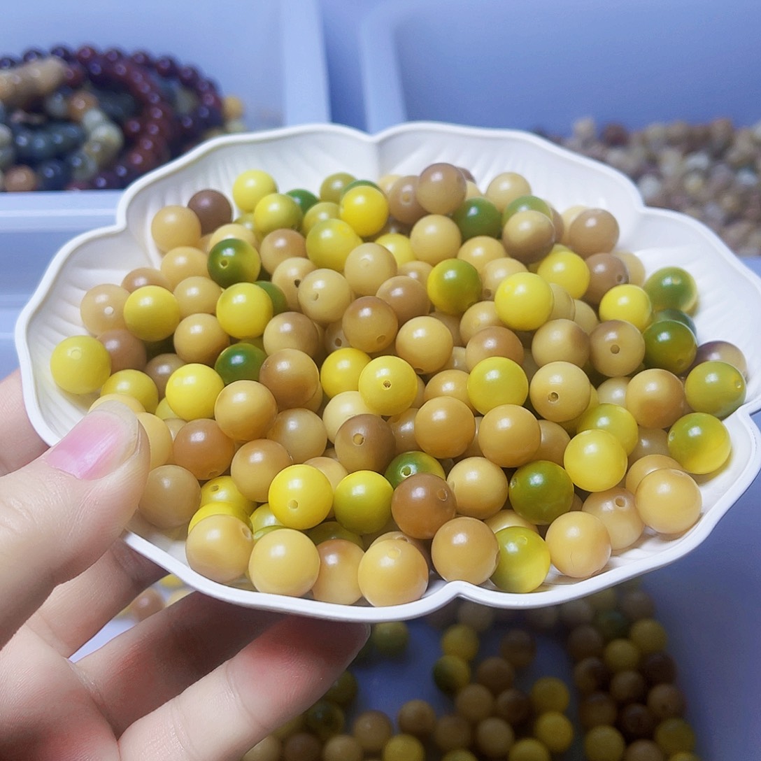 吊坠白玉菩提白玉菩提精品11熬夜玫瑰圆30颗卡灯牌宠20颗